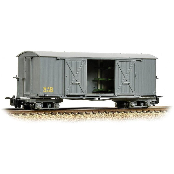 BACHMANN NARROW GAUGE OO9 Bogie Covered Ambulance Van WD Grey