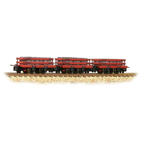 BACHMANN NARROW GAUGE OO9 Slate Wagons 3-PackRed With Slate