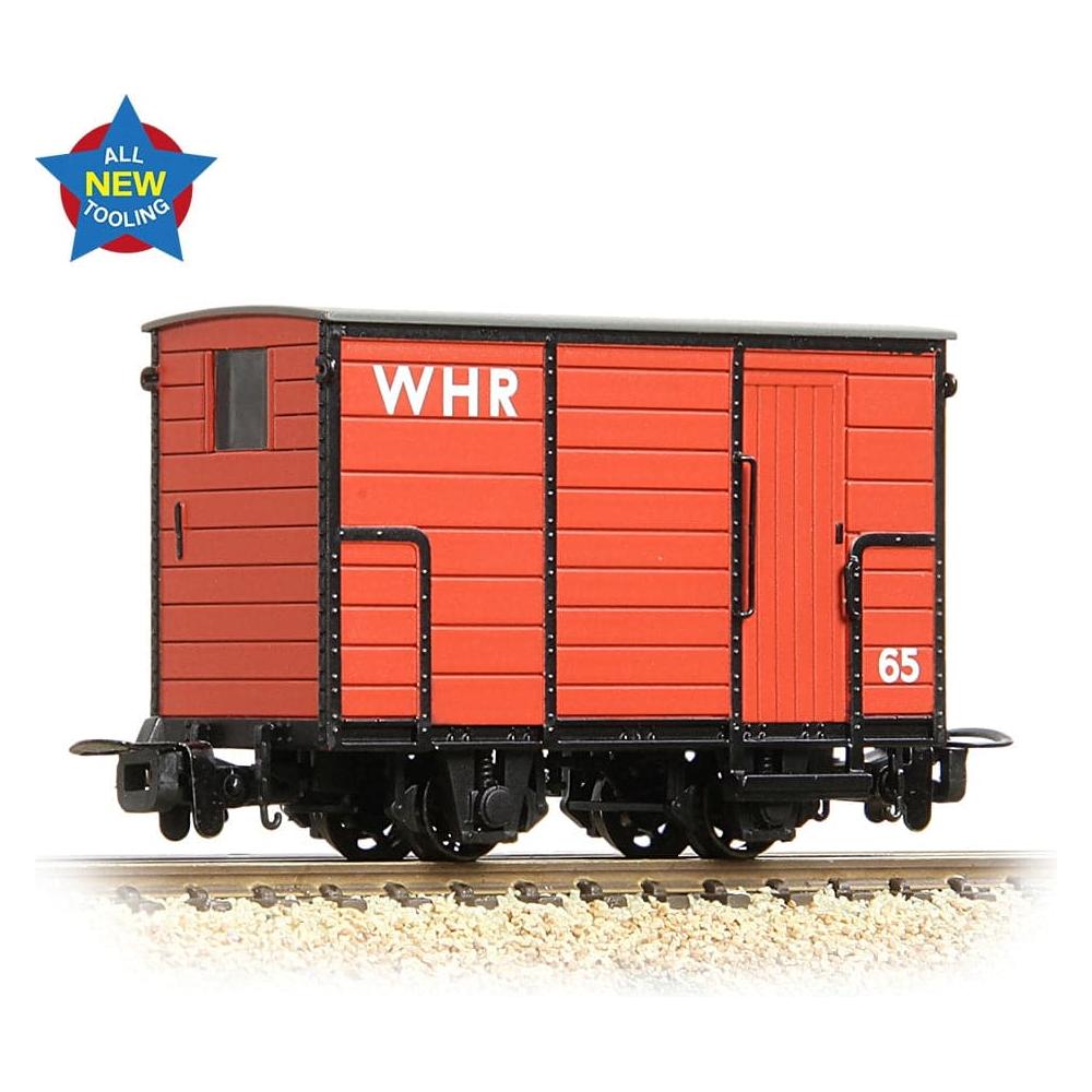 BACHMANN NARROW GAUGE OO9 RNAD Enclosed-End Brake Van WHR Red