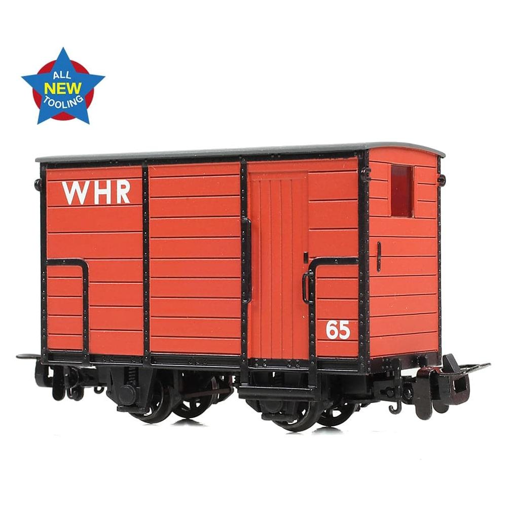 BACHMANN NARROW GAUGE OO9 RNAD Enclosed-End Brake Van WHR Red