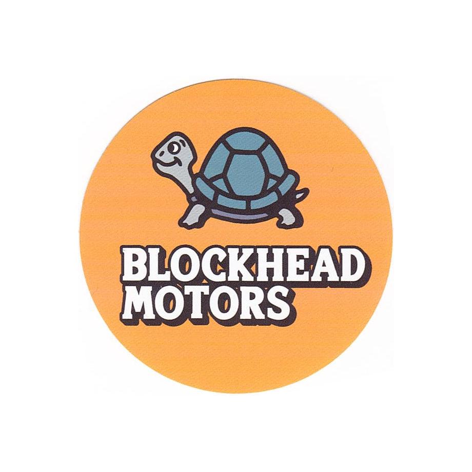 BLOCKHEAD MOTORS Original Round Sticker