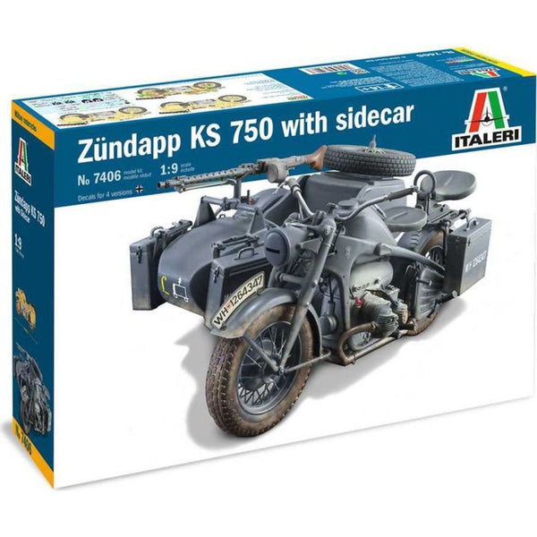 ITALERI 1/9 Zundapp KS 750 with Sidecar
