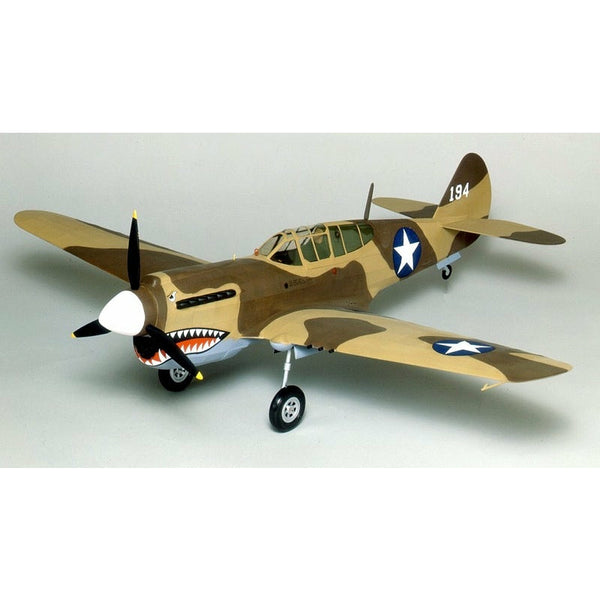 GUILLOWS 1/16 P-40 Warhawk Laser Cut Balsa Plane Model Kit