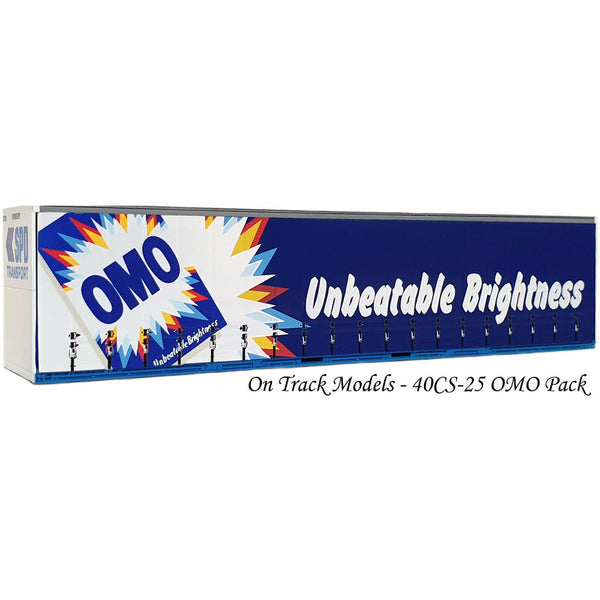 ON TRACK MODELS HO 40CS-25 OMO 40' Curtain Sided Container