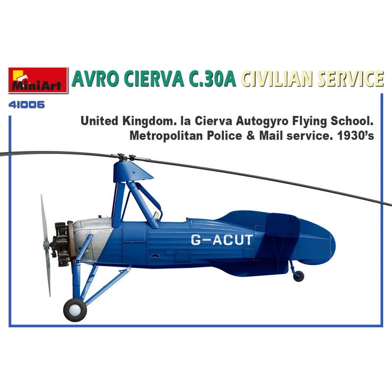 MINIART 1/35 Avro Cierva C.30A Civilian Service