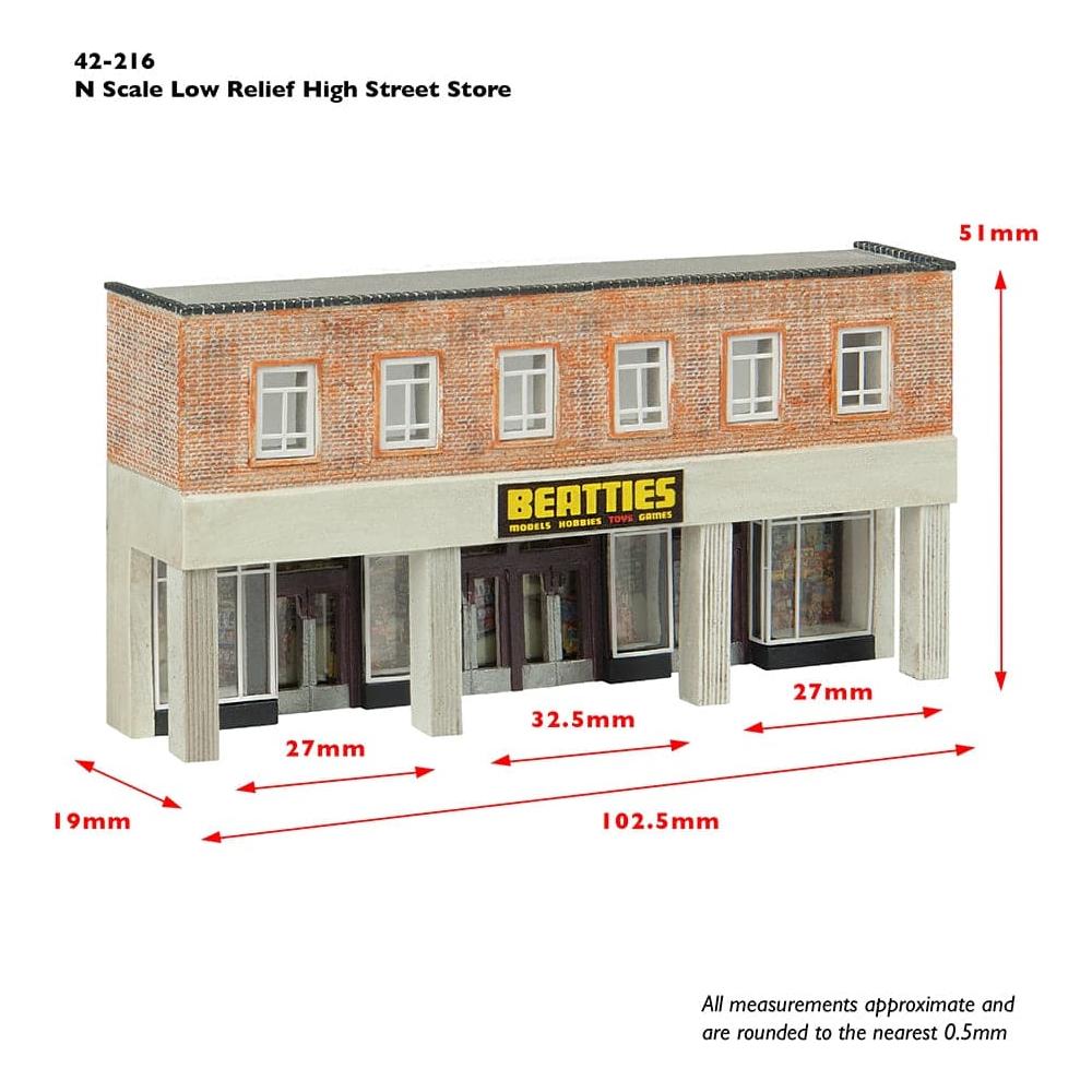 GRAHAM FARISH Scenecraft N Low Relief High Street Store