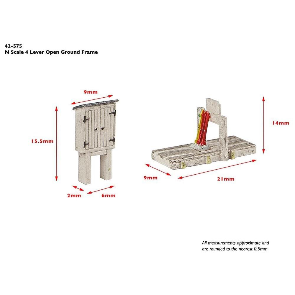 GRAHAM FARISH Scenecraft N 4 Lever Open Ground Frame