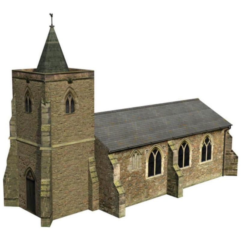 SCENECRAFT OO  Church 195mm x 96mm x 133mm - Hearns Hobbies Melbourne - SCENECRAFT