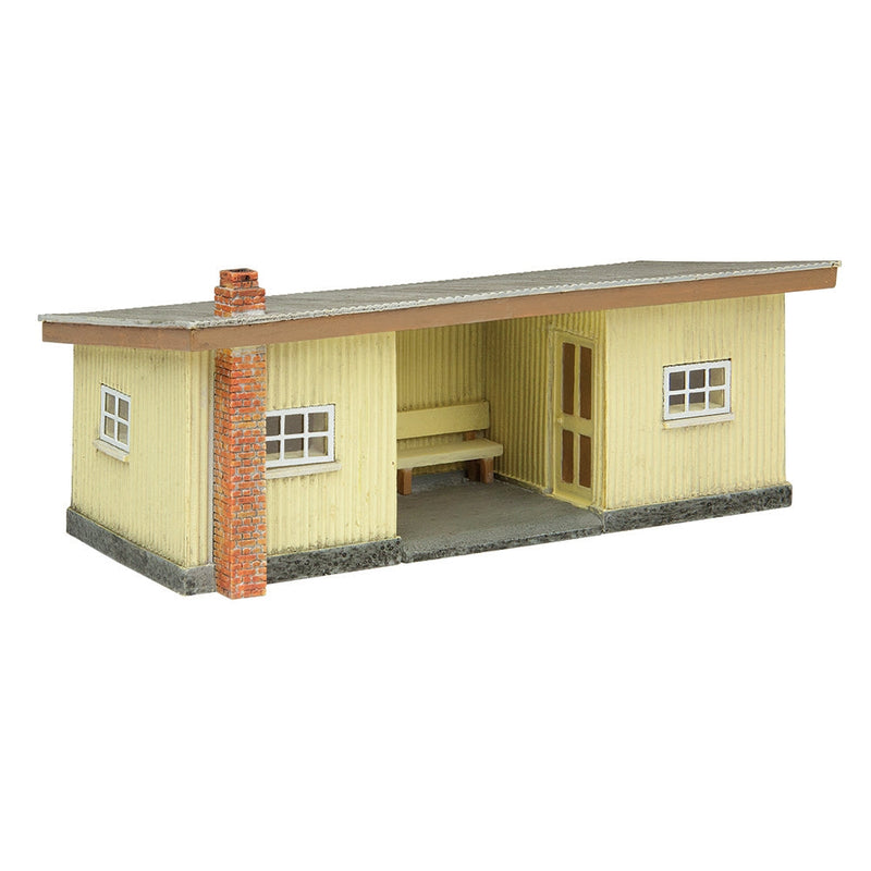 SCENECRAFT OO9 Narrow Gauge Corrugated Station Brown and Cream