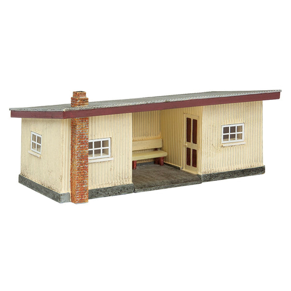 SCENECRAFT OO9 Narrow Gauge Corrugated Station Red and Cream