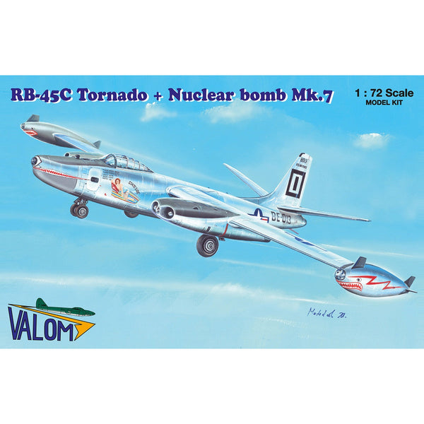 VALOM 1/72 RB-45C Tornado + Nuclear Bomb Mk. 7