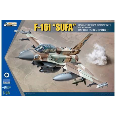 KINETIC 1/48 F-16I Sufa (Storm) with IDF Weapons
