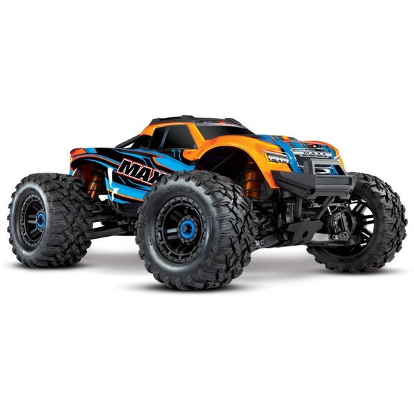 TRAXXAS 1/10 Maxx 4WD Brushless Electric Monster Truck with TQI & Light Kit - Orange