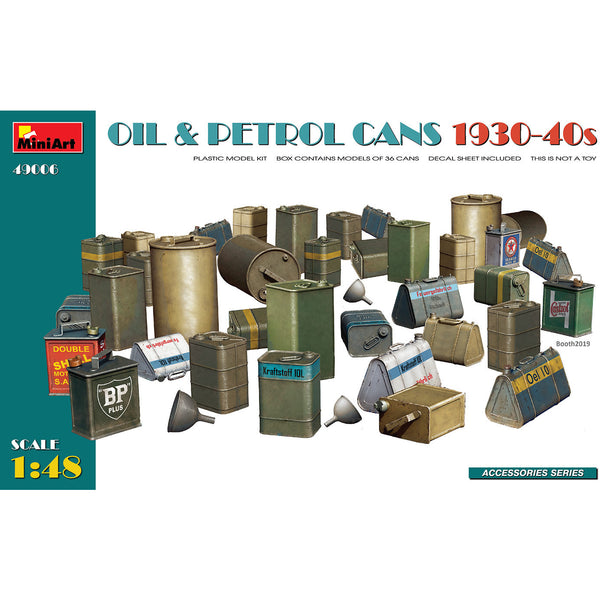 MINIART 1/48 Oil & Petrol Cans 1930-40's
