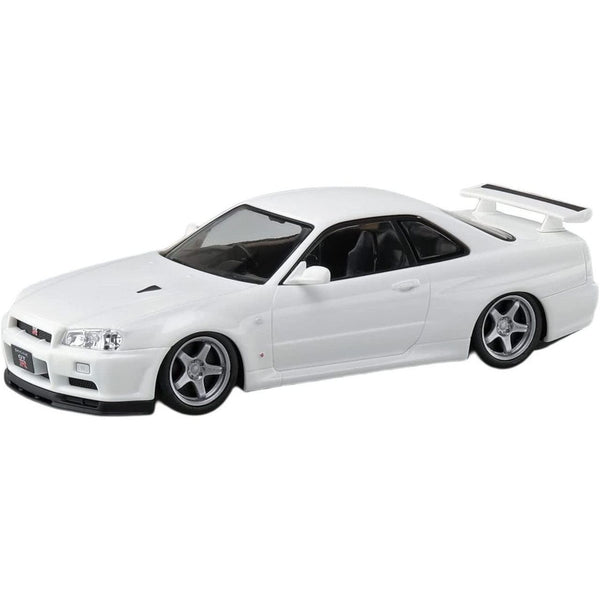 AOSHIMA 1/24 Nissan R34 Skyline GT-R Custom Wheel (White Pearl)