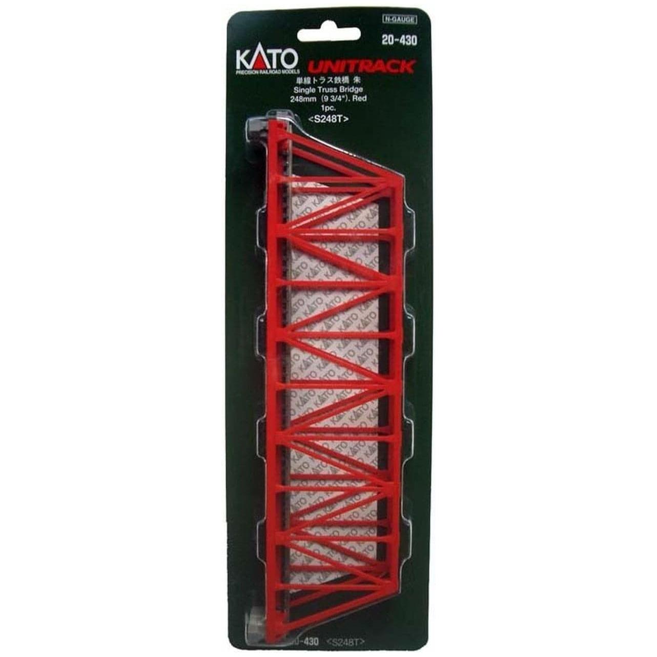 KATO N Single Truss Bridge 248mm Red