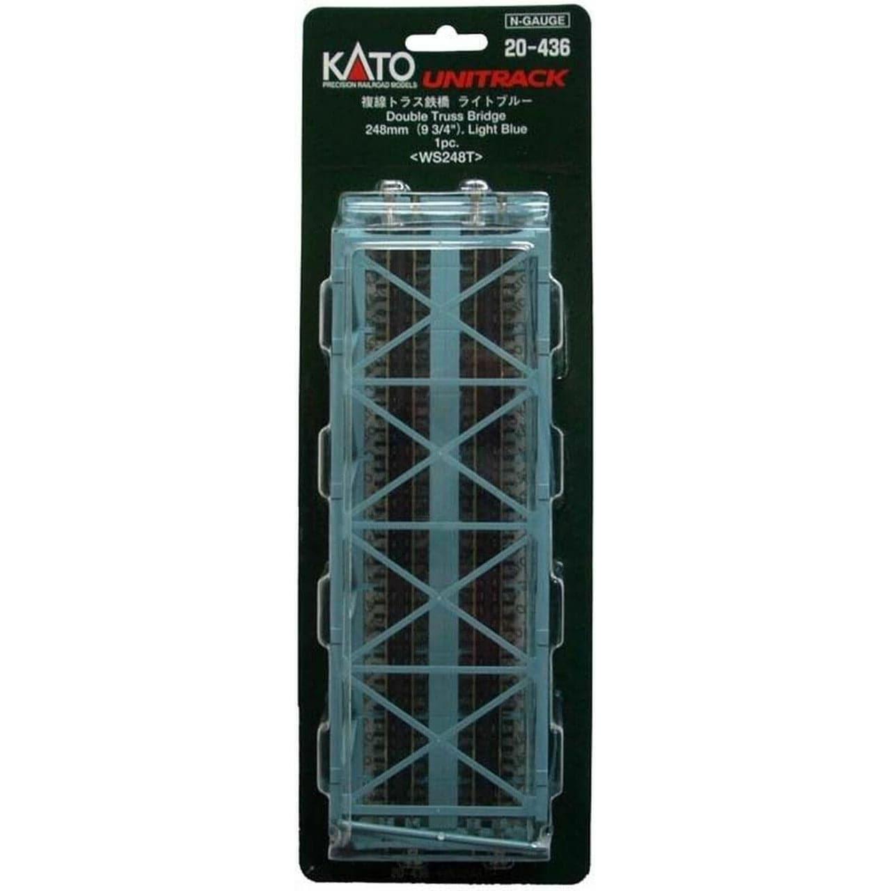 KATO N Double Track Truss Bridge 248mm Blue