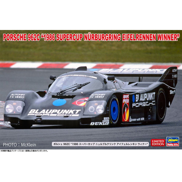 HASEGAWA 1/24 Porsche 962C "1986 Supercup Nurburgring Eifelrennen Winner"