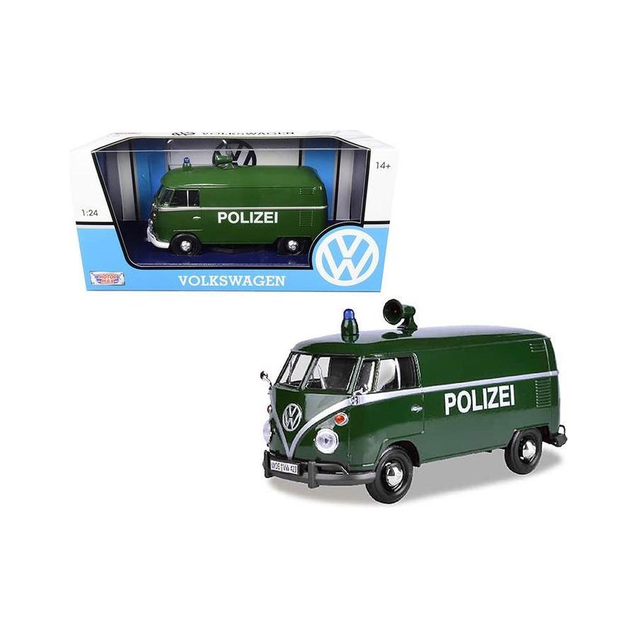 MOTORMAX 1/24 VW Type 2 Polizei (T1) Delivery Van