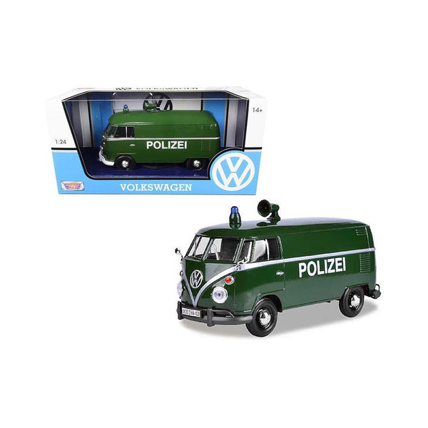 MOTORMAX 1/24 VW Type 2 Polizei (T1) Delivery Van