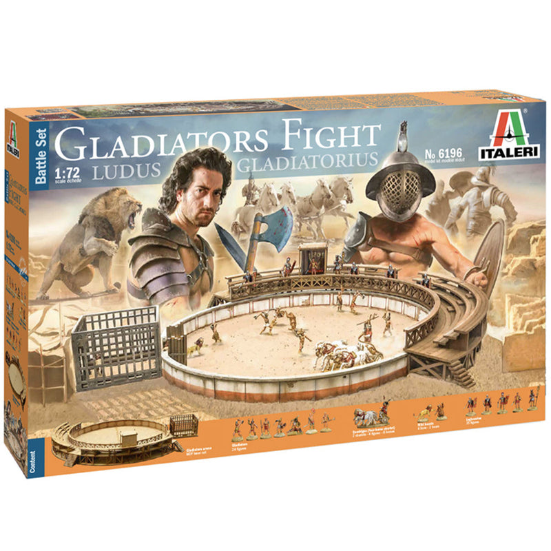 ITALERI 1/72 Gladiators Fight - Ludus Gladiatorius with MDF