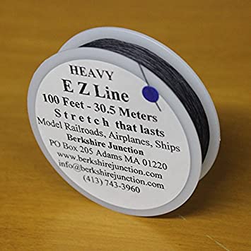EZ LINE Elastic Polymer Black (Heavy) 30 Metres