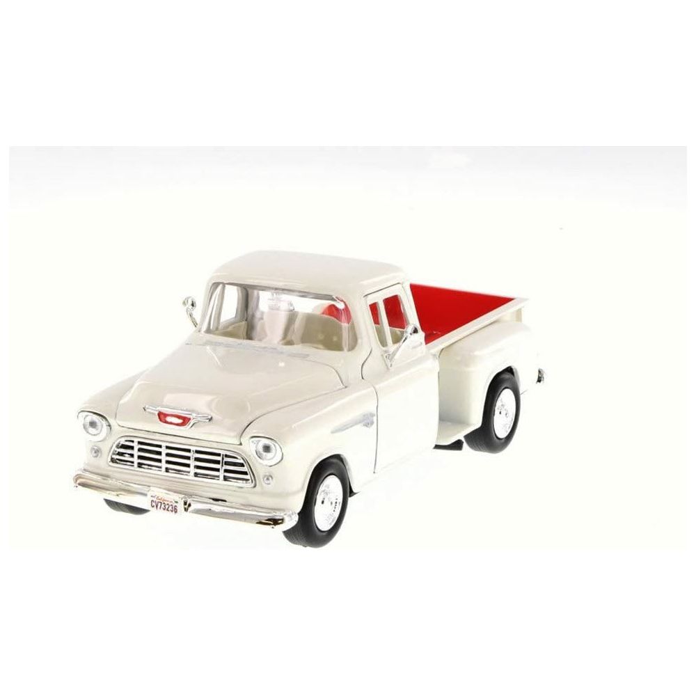 MOTORMAX 1/24 1955 Chevy 5100 Stepside White (American Clas