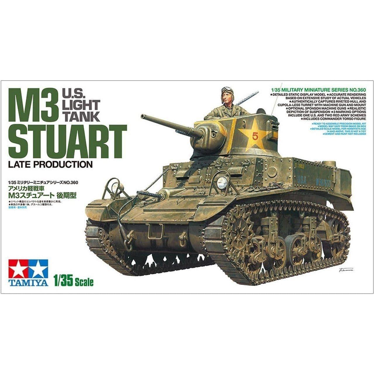 TAMIYA 1/35 M3 U.S. Light Tank Stuart Late Production