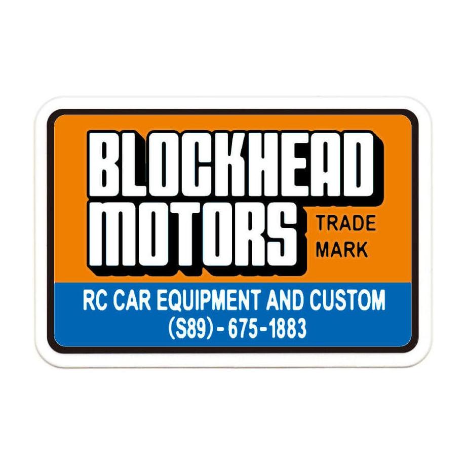 BLOCKHEAD MOTORS BH Square Logo Sticker