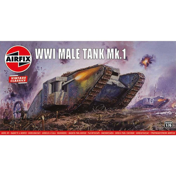 AIRFIX 1/76 WWI Male Tank Mk.1
