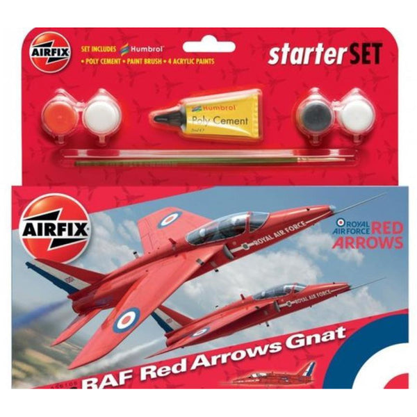 AIRFIX 1/72 RAF Red Arrows Gnat Starter Set