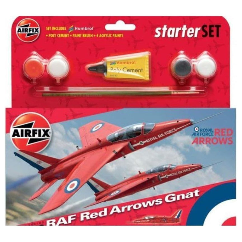 AIRFIX 1/72 RAF Red Arrows Gnat Starter Set