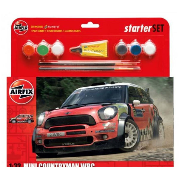 AIRFIX 1/32 Mini Countryman WRC Starter Set