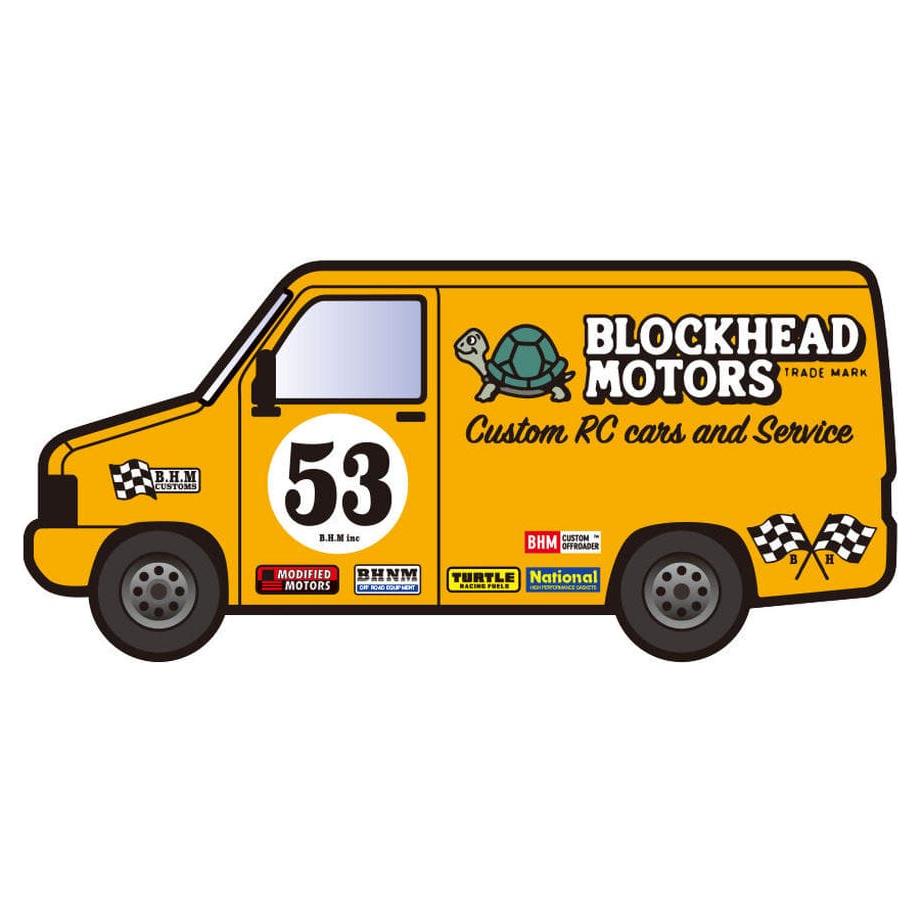 BLOCKHEAD MOTORS Delivery Car Sticker