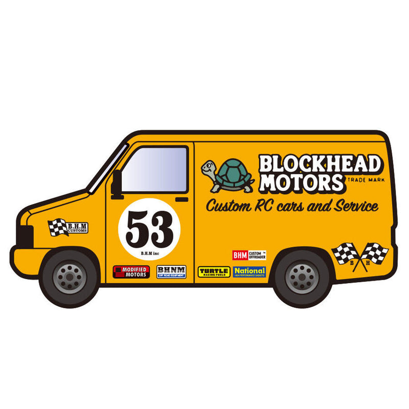 BLOCKHEAD MOTORS Delivery Car Sticker
