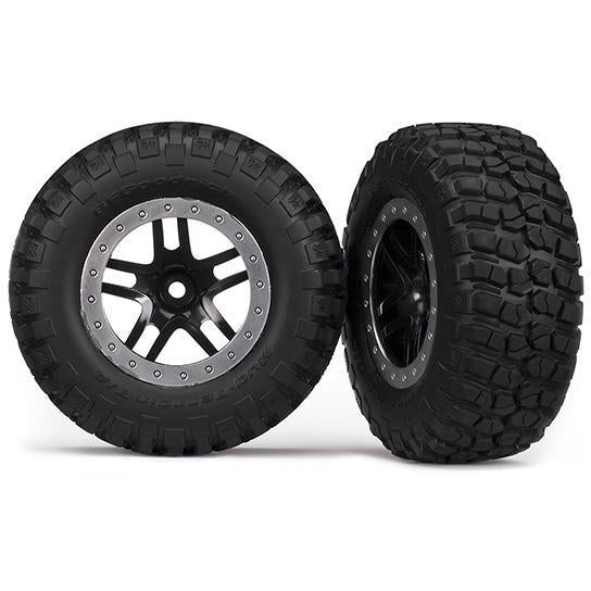 TRAXXAS Tyres & Wheels, Assembled, Glued (5883)