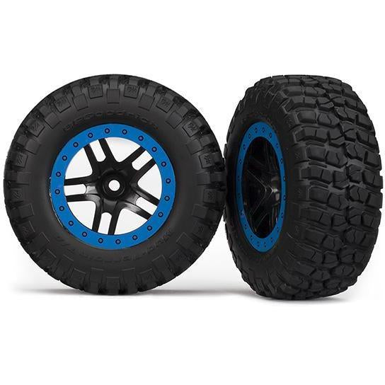 TRAXXAS Tyres & Wheels Assembled, Glued SCT Split-Spoke (58