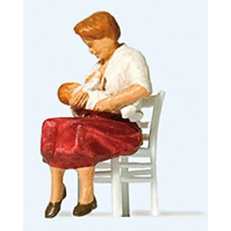 PREISER HO Nursing Mother In Chair