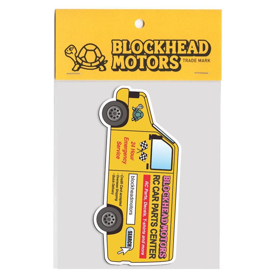 BLOCKHEAD MOTORS Delivery Car Magnet