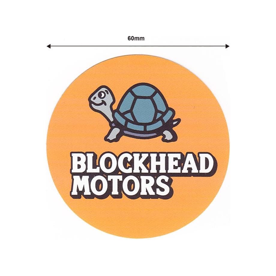 BLOCKHEAD MOTORS Original Round Sticker