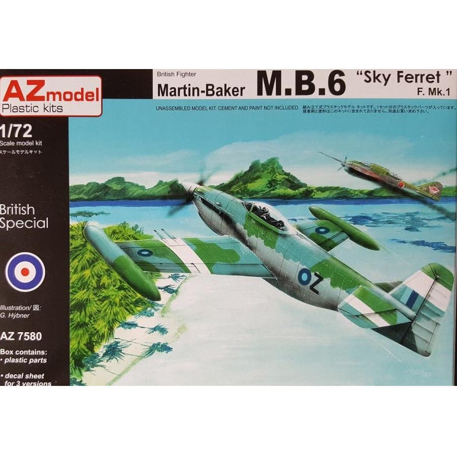 AZ Models 1/72 Martin Baker M.B.6 Day Ferret Plastic Model Kit [AZ7580]
