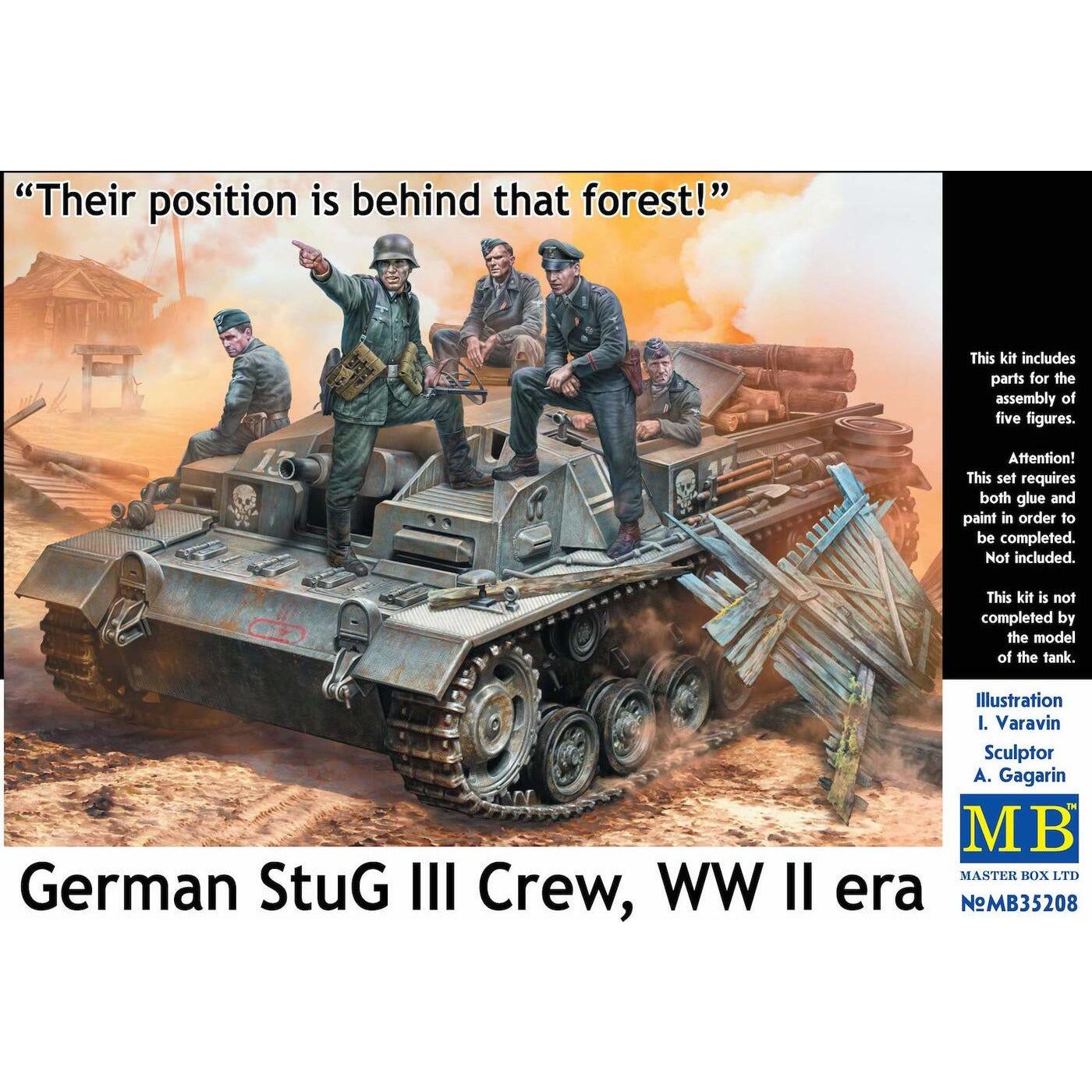 MASTER BOX 1/35 German StuG III Crew WW II Era.