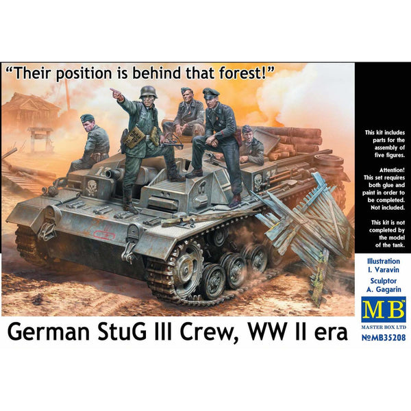 MASTER BOX 1/35 German StuG III Crew WW II Era.