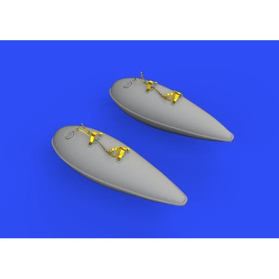 EDUARD 648571 1/48 P-51D 75gal Drop Tanks Brassin