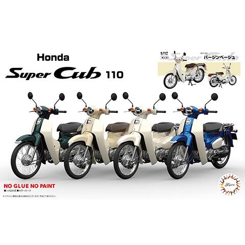 FUJIMI 1/12 Honda Super Cub 110 Classical White