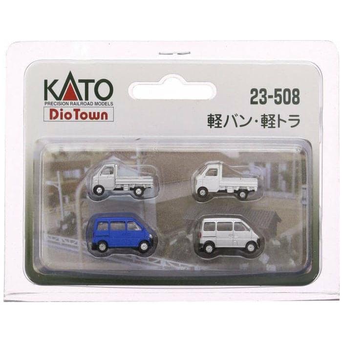 KATO N Delivery Trucks and Vans 4 Car Set Dio Town