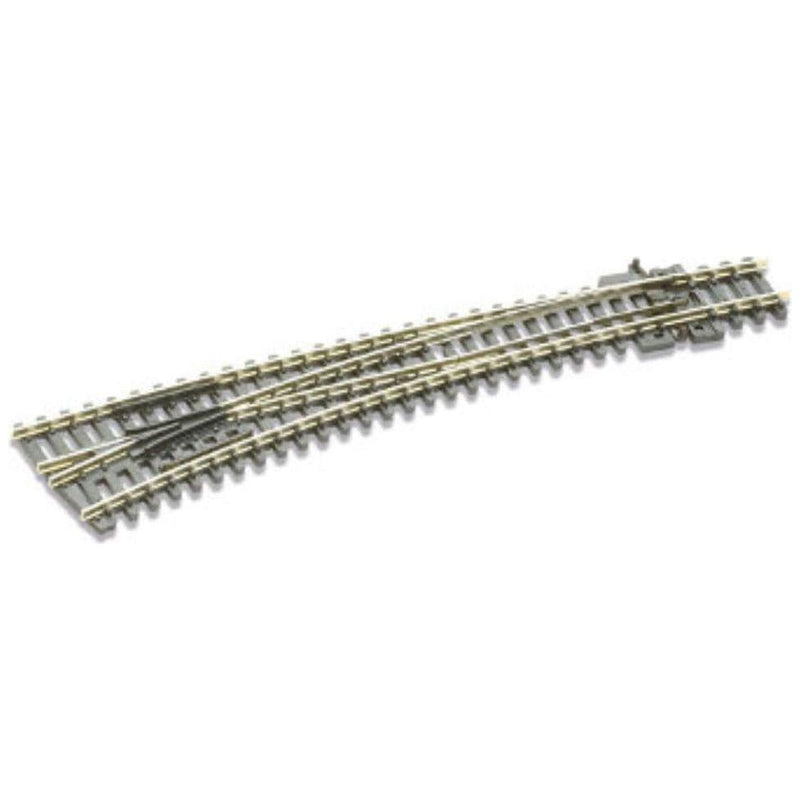 PECO N Streamline Curved Turnout, Large Radius, Left Hand Insulfrog Code 80