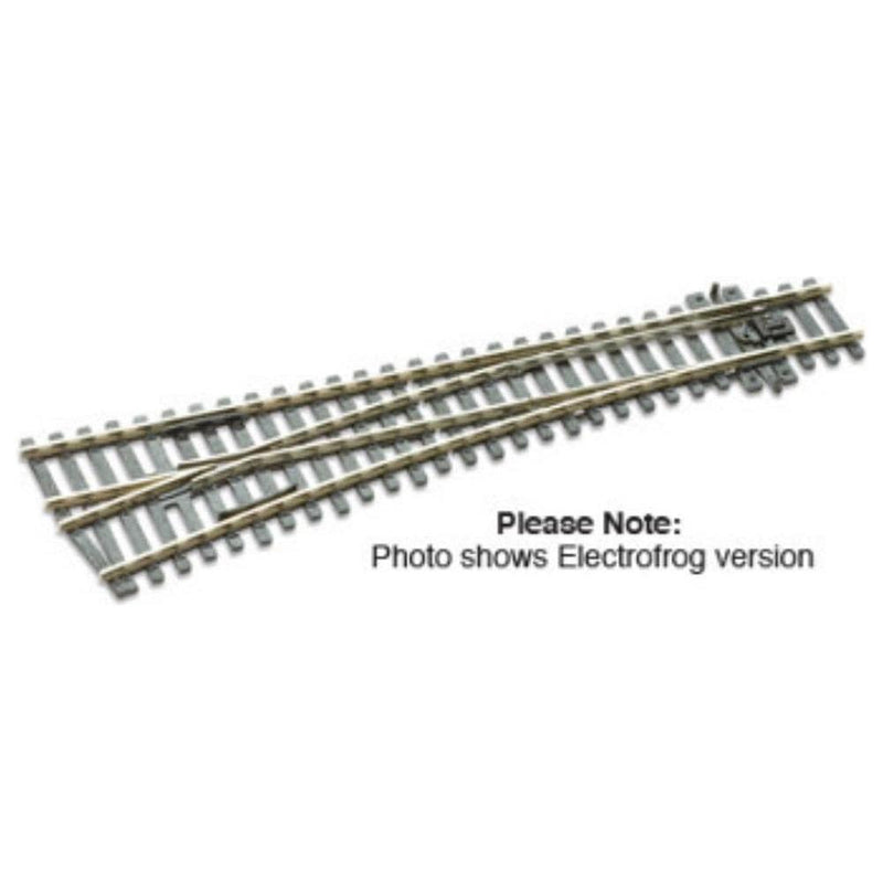 PECO OO/HO Streamline Turnout, Medium Radius, Left Hand Insulfrog Code 100
