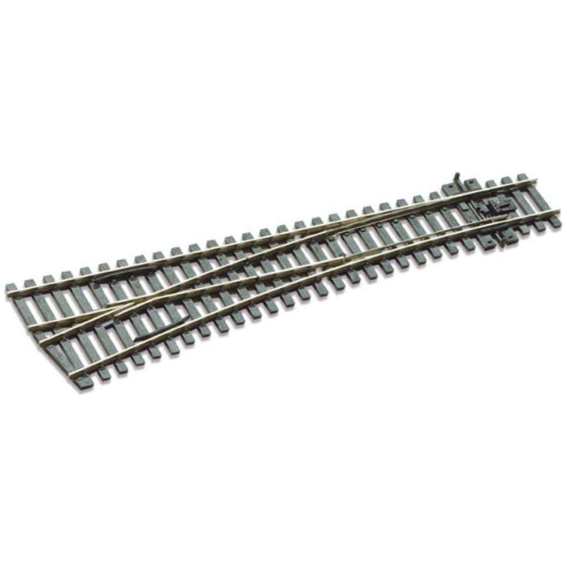 PECO OO/HO Streamline Turnout, Medium Radius, Left Hand Electrofrog Code 75