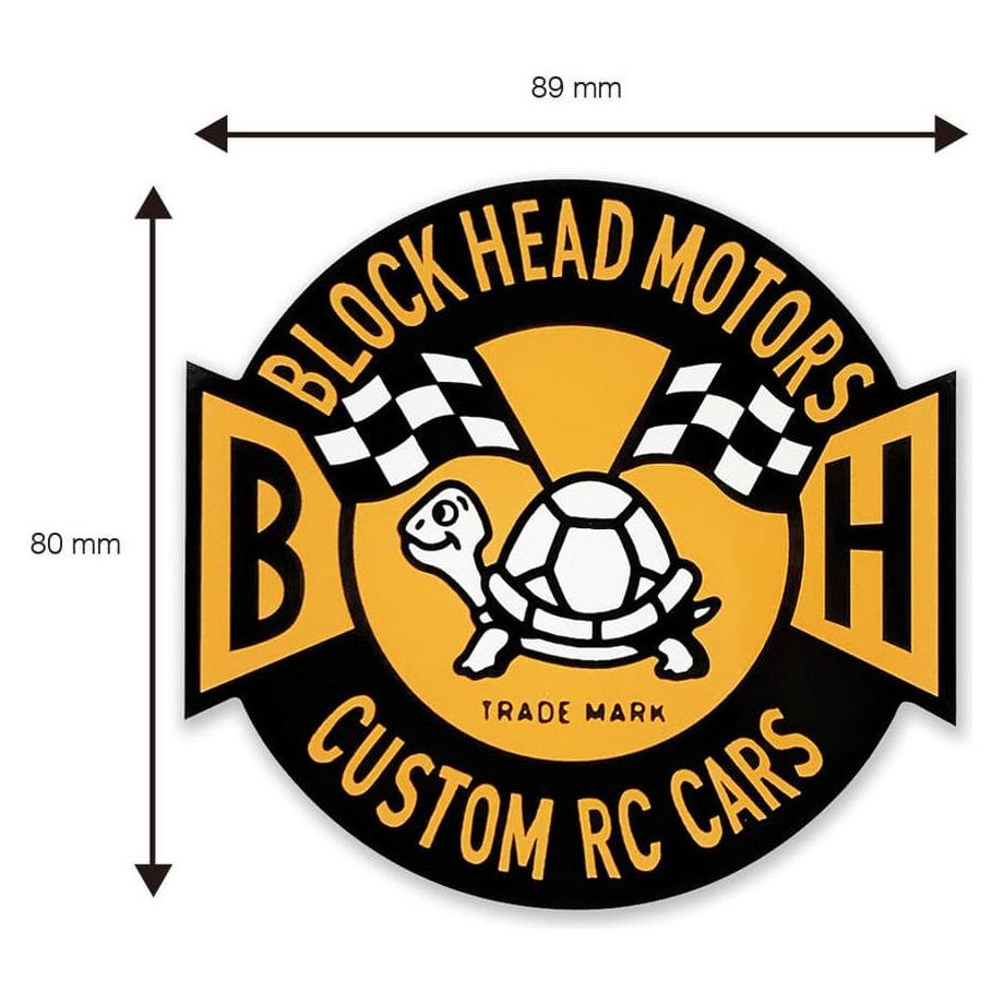 BLOCKHEAD MOTORS Emblem Sticker